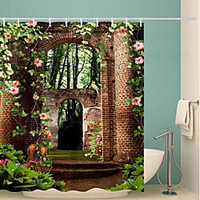 Multicolor Shower Curtains with Hooks Contemporary Polyester Waterproof Digital Print Bath Curtain miniinthebox
