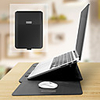 Multifunction Laptop Liner Bag Sleeve with Bracket Stand Function Mousepad Data Cable Bag Mouse Bag Strap Set Built-in Comfortable Plush Anti-fall and Anti-shock for Macbook2020 Ultrabook