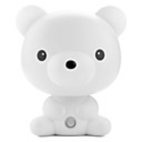 Multifunctional Bear Lamp with Alarm Clock (White)