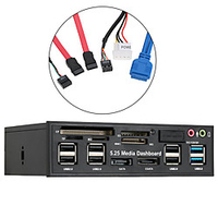Multifunctional Front Panel Usb3.0usb2.0hubcard Reader Headset Function in One