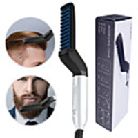 Multifunctional Hair Comb Brush Beard Straightener Hair Straighten Electric Beard Straightening Comb Quick Hair Styler For Men