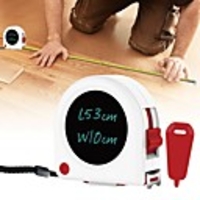 Multifunctional Portable High Accuracy Retractable 5 Meters Tape Measure with LCD Writing Board