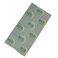 Multifunctional Seamless Headwear with "Bye" Pattern