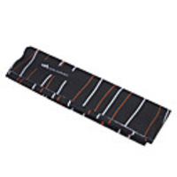 Multifunctional Seamless Headwear with Orange and White Stripe