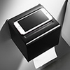 Multifunctional Toilet Paper Holder Bathroom Shelf 3 Styles Wall Mounted Aluminum - 1pc