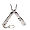 Multifunctional Tools Stainless Steel Keychain with LED Flashlight