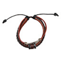 Multilayer Vintage Fabric and Leather Bracelet