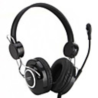 Multimedia PC Bass Stereo Headphone with Mic and Volume Control