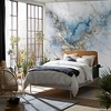 Mural Wallpaper Wall Sticker Blue Gold Wire Marble Figure Smoke Background Pvc / Vinyl Suitable For Living Room Bedroom Restaurant Hotel Wall Decoration Art Home Decor miniinthebox