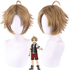 Mushoku Tensei: Jobless Reincarnation Rudeus Greyrat Cosplay Wigs Unisex Layered Haircut 12 inch Synthetic Fiber Natural Straight Auburn Adults