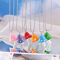 Mushroom Pendant Necklace Classic Mushroom Dainty Simple European Cute Resin Alloy Green 50 cm Necklace Jewelry 1pc For Street Gift Prom Birthday Party Festival miniinthebox