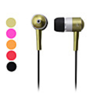 Mushroom Style In-Ear Stereo Earphones (Assorted Colors)