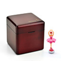 Music Box Antique Music Box Ballet Dancer Dancing Unique Wood Iron Women