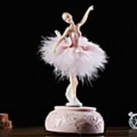 Music Box Ballerina Music Box Wooden Music Box Antique Music Box Music Box Dancer Novelty Holiday Retro Creative Unique Resin ABSPC Women