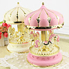Music Box Carousel Music Box Novelty Holiday Retro Creative Unique ABSPC Women