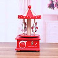 Music Box Holiday Retro Creative Unique Wooden Women