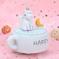 Music Box Horse Cute Singing Lovely Unique Plastic Shell Women