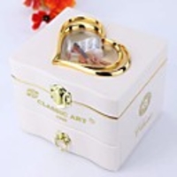 Music Box Musical Jewellery Box Cute Singing Lovely Unique Plastic Shell Women