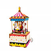 Music Box Wooden Music Box Antique Music Box Holiday Retro Creative Lovely Unique Silica Gel Women