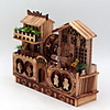 Music Box Wooden Music Box Antique Music Box Holiday Retro Creative Unique Wooden Women
