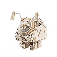 Music Box Wooden Music Box Antique Music Box Holiday Retro Creative Unique Wooden Women