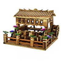 Music Box Wooden Music Box Antique Music Box Novelty Holiday Retro Creative Unique Wooden ABSPC Women