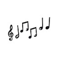 Musical Notes/ Characters Wall Stickers Mirror Wall Stickers Decorative Wall Stickers,  Acrylic Home Decoration Wall Decal Wall Decoration 6pcs