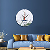Mustache Disc Acrylic Mirror Clock Home Decoration Mirror Sticker Living Room Mute Wall Clock Quartz Needle