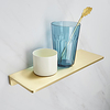 Mutifunction Bathroom Shelf Wall Mounted Metal Floating Rectangle Shelf Golden 1PC miniinthebox