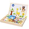 Muwanzi Drawing Toy Drawing Tablet Building Blocks Wooden Puzzle Educational Toy Magnetic Easel compatible Wood Legoing Magnetic Toy Gift / Kid