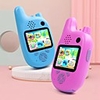 MWZ Kids Walkie Talkie Camera Camcorder Mini Video HD Toys Walkie Talkie Camcorder MP3 Music Player Game Best Gift for Children