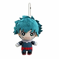 my hero academia deku plush dangler key chain backpack charm pendants