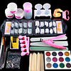 Nail Designs 2020 Acrylic Nail Art Kit Manicure Set 12 Colors Nail Glitter Powder Decoration Acrylic Pen Brush Nail Art Tool Kit For Beginners Arylic Liquid Nail Kit