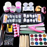 Nail Designs 2020 Acrylic Nail Art Kit Manicure Set 12 Colors Nail Glitter Powder Decoration Acrylic Pen Brush Nail Art Tool Kit For Beginners Arylic Liquid Nail Kit
