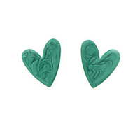 naizhu ez3934 acrylic love earrings white green plate earrings female love earrings yiwu wholesale miniinthebox
