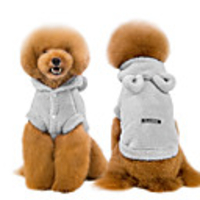 naladoo pet cat puppy hoodie sweater cute bear ear hoodies dog cold weather coat
