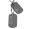 Name Tag Necklace-Matte Surface,  Black