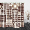 National Customs Print Waterproof Fabric Shower Curtain for Bathroom Home Decor Covered Bathtub Curtains Liner Includes with Hooks