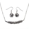 Nations Style Round Ball Pipe Earrings Necklace Jewelry Set
