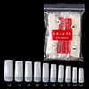 Natural Acrylic Nail Tips - French Nail Tip 500pcs Fake Nails Half Cover False Nail with Case for Nail Salons and DIY Nail Art 10 Sizes