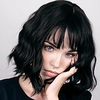 Natural Black Hair Wigs with Air Bangs for Black Women 12 Inches Short Wavy Bob Wigs with Bangs Synthetic Cosplay Wig for Girl Costume Wigs(Natural Black) miniinthebox