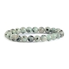 natural kiwi jasper gemstone 8mm round beads stretch bracelet 7 unisex