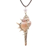 natural seashell shell scallop conch pendant necklace (style 1) fn4158