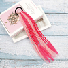 Natural Straight Synthetic Hair Medium Length Hair Extension Fusion / V Tip 1pc Soft Girls