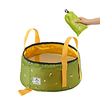 Naturehike Camping Collapsible Bucket 10 L Single Waterproof Compact Durable Oxford for Outdoor Camping / Hiking Traveling Green / Yellow GrayGreen Blue