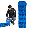 Naturehike Inflatable Sleeping Pad Air Pad with Pillow Outdoor Camping Waterproof Portable Moistureproof TPU Nylon 198596.5 cm Hunting Fishing Beach for 1 person Autumn / Fall Spring Summer Orange