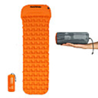 Naturehike Inflatable Sleeping Pad with Pillow Camping Pad Air Pad Outdoor Camping Portable Moistureproof Ultra Light Easy to Inflate Deflate Envelope Rectangular 185543 cm TPU Nylon Hiking