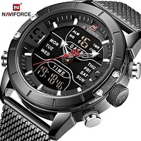 NAVIFORCE Quartz Watch for Men Analog - Digital Quartz Stylish Stylish Formal Style Waterproof Calendar LCD Alloy Alloy Fashion miniinthebox