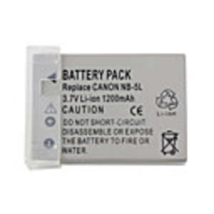NB-5L Compatible 3.7V 1200mAh Battery Pack for Canon IXUS 75/90 and More