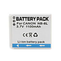 NB-6L Compatible 3.7V 1100mAh Battery Pack for Canon IXUS 85IS and More